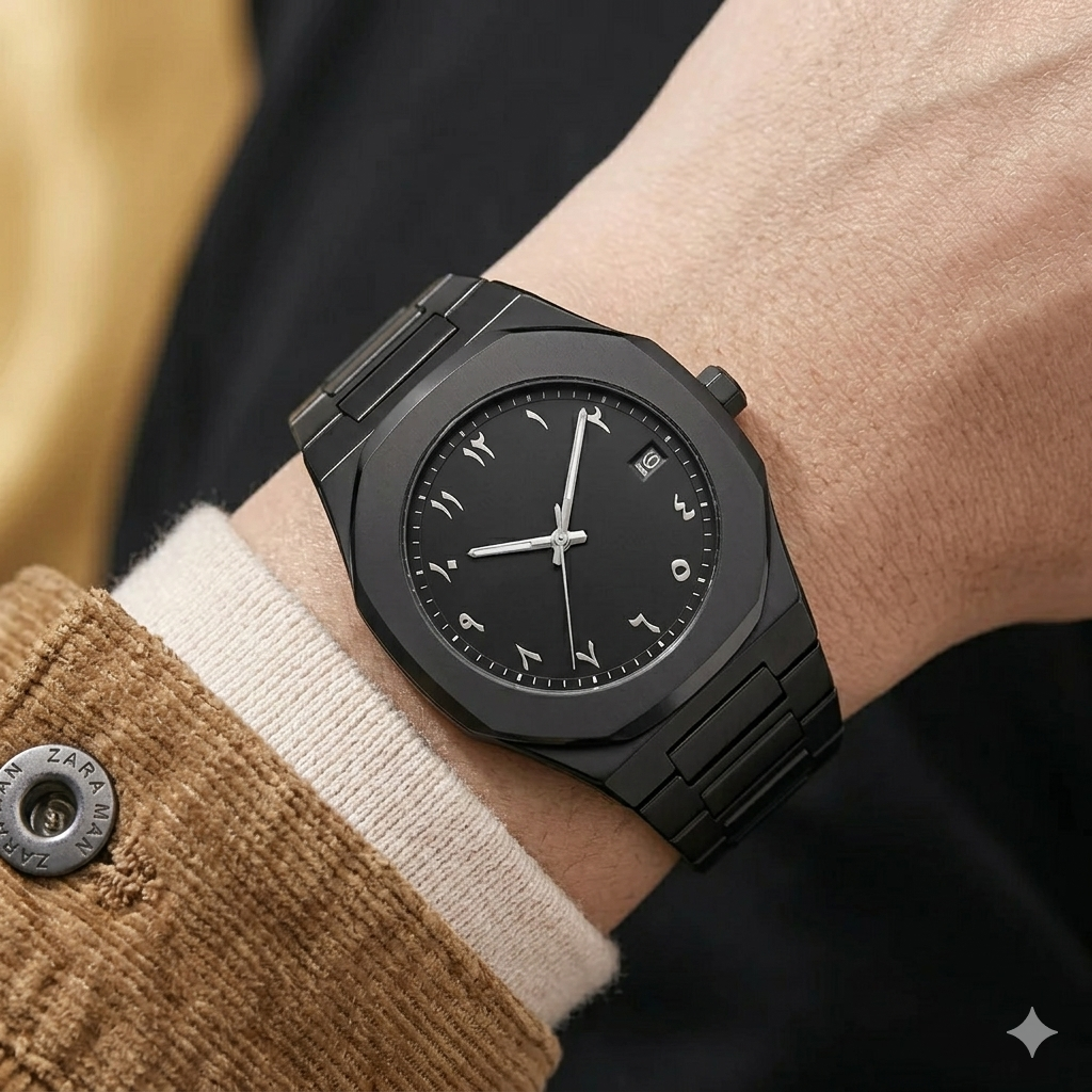 Stainless Steel Arabic Watch