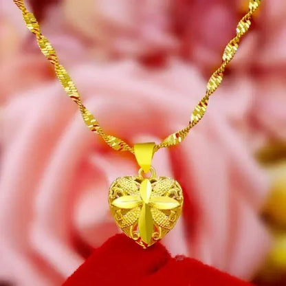 قلادة تذكارية على شكل قلب / Heart Shaped Memorial Necklace