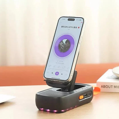 أفضل حامل جوال مع مكبر صوت بلوتوث F15 – عرض مميز لفترة محدودة Best Mobile Holder with Bluetooth Speaker F15
